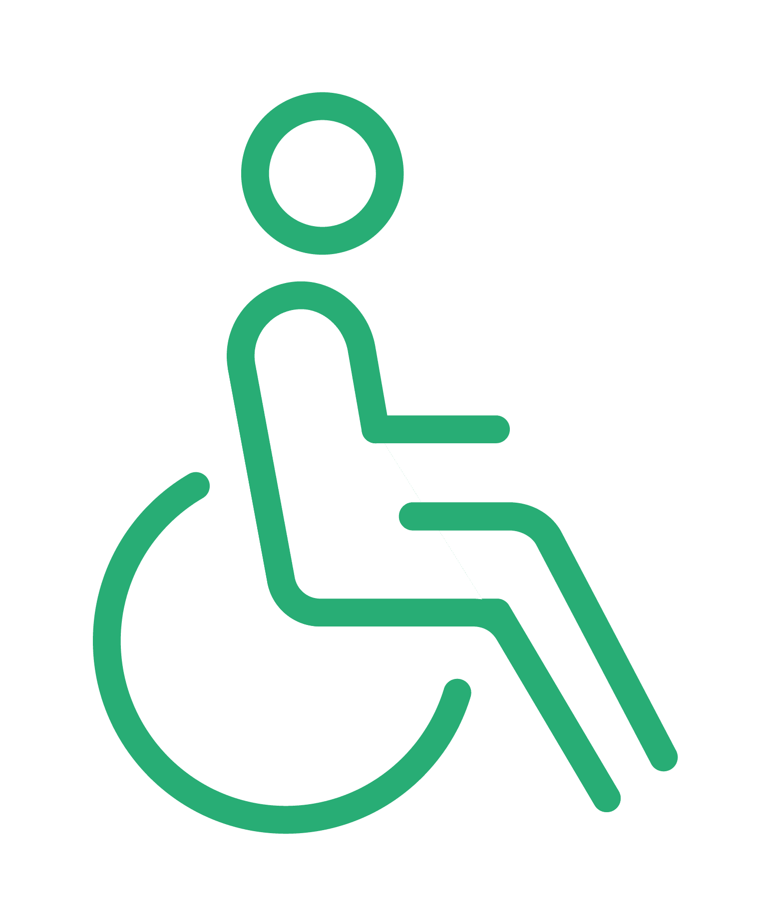 Accessible aux personnes en fauteuil roulant*