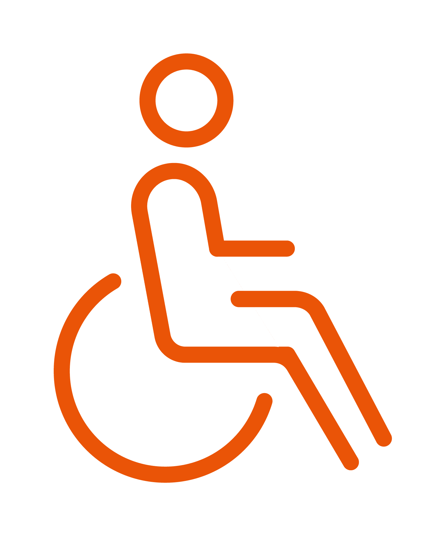 Partiellement accessible aux personnes en fauteuil roulant*